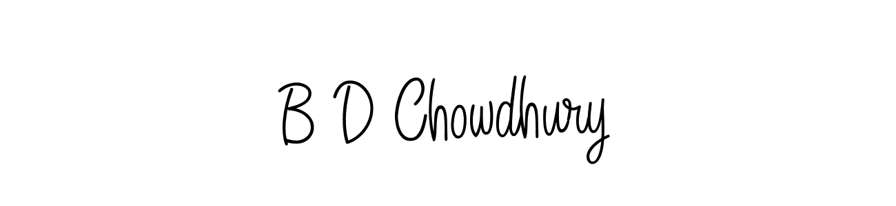 Create a beautiful signature design for name B D Chowdhury. With this signature (Angelique-Rose-font-FFP) fonts, you can make a handwritten signature for free. B D Chowdhury signature style 5 images and pictures png