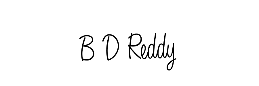 Create a beautiful signature design for name B D Reddy. With this signature (Angelique-Rose-font-FFP) fonts, you can make a handwritten signature for free. B D Reddy signature style 5 images and pictures png