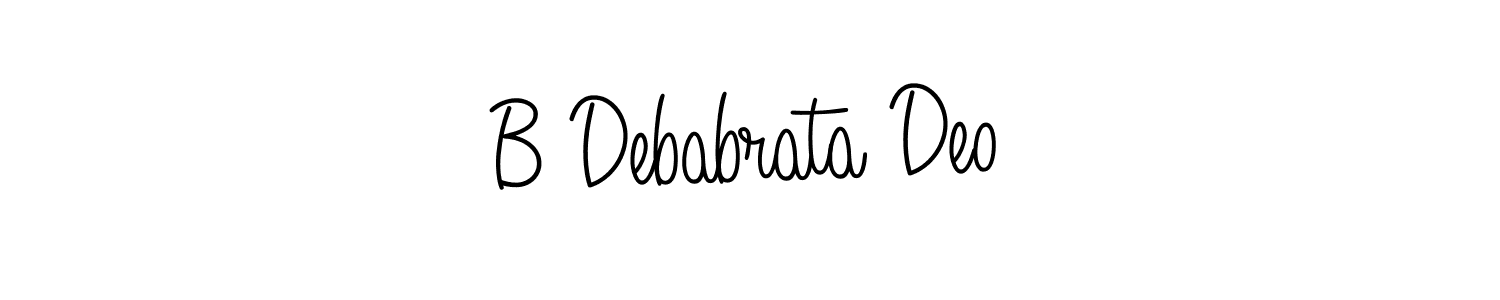 if you are searching for the best signature style for your name B Debabrata Deo. so please give up your signature search. here we have designed multiple signature styles  using Angelique-Rose-font-FFP. B Debabrata Deo signature style 5 images and pictures png