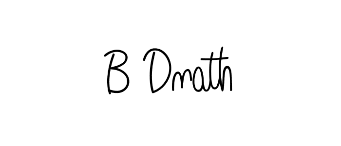 How to make B Dnath name signature. Use Angelique-Rose-font-FFP style for creating short signs online. This is the latest handwritten sign. B Dnath signature style 5 images and pictures png