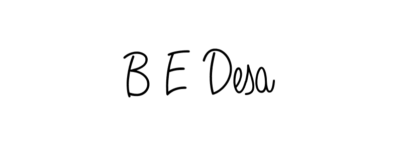 Also we have B E Desa name is the best signature style. Create professional handwritten signature collection using Angelique-Rose-font-FFP autograph style. B E Desa signature style 5 images and pictures png