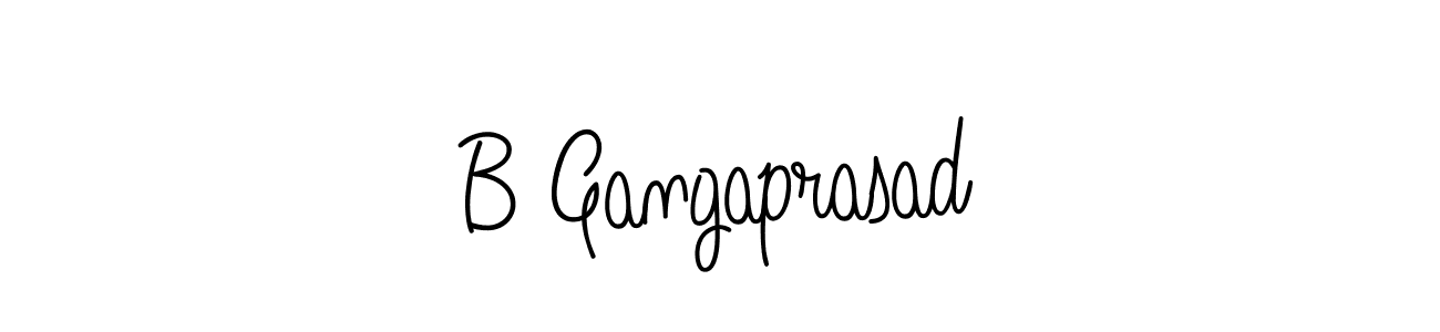 B Gangaprasad stylish signature style. Best Handwritten Sign (Angelique-Rose-font-FFP) for my name. Handwritten Signature Collection Ideas for my name B Gangaprasad. B Gangaprasad signature style 5 images and pictures png
