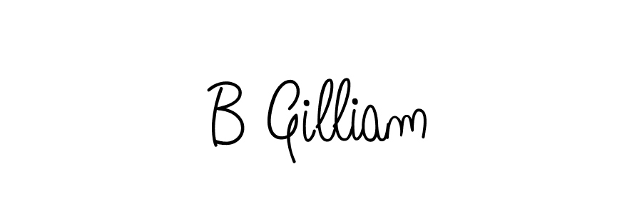 The best way (Angelique-Rose-font-FFP) to make a short signature is to pick only two or three words in your name. The name B Gilliam include a total of six letters. For converting this name. B Gilliam signature style 5 images and pictures png