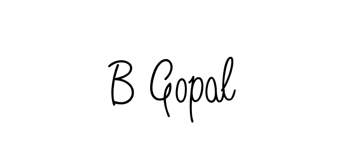 The best way (Angelique-Rose-font-FFP) to make a short signature is to pick only two or three words in your name. The name B Gopal include a total of six letters. For converting this name. B Gopal signature style 5 images and pictures png