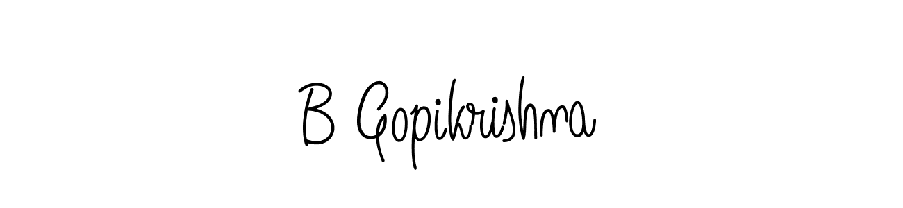 Angelique-Rose-font-FFP is a professional signature style that is perfect for those who want to add a touch of class to their signature. It is also a great choice for those who want to make their signature more unique. Get B Gopikrishna name to fancy signature for free. B Gopikrishna signature style 5 images and pictures png