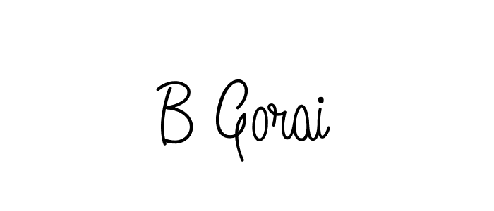 How to make B Gorai signature? Angelique-Rose-font-FFP is a professional autograph style. Create handwritten signature for B Gorai name. B Gorai signature style 5 images and pictures png