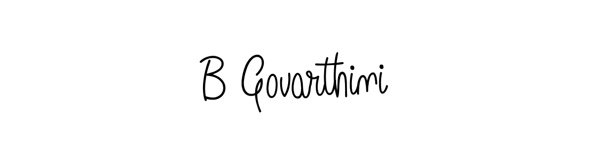 Make a beautiful signature design for name B Govarthini. Use this online signature maker to create a handwritten signature for free. B Govarthini signature style 5 images and pictures png