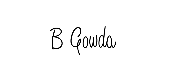 You can use this online signature creator to create a handwritten signature for the name B Gowda. This is the best online autograph maker. B Gowda signature style 5 images and pictures png