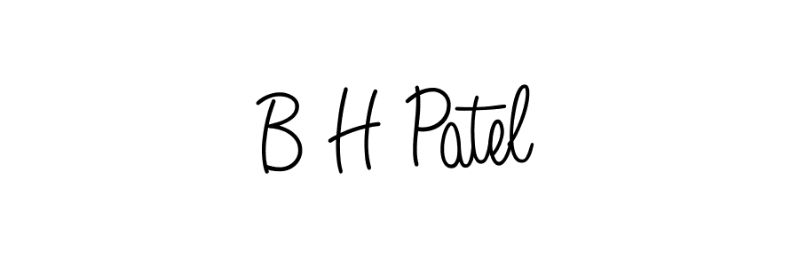 Make a beautiful signature design for name B H Patel. Use this online signature maker to create a handwritten signature for free. B H Patel signature style 5 images and pictures png