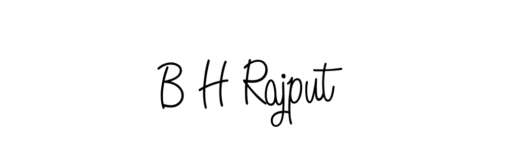 Design your own signature with our free online signature maker. With this signature software, you can create a handwritten (Angelique-Rose-font-FFP) signature for name B H Rajput. B H Rajput signature style 5 images and pictures png