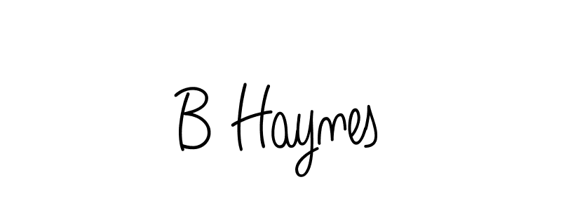 Create a beautiful signature design for name B Haynes. With this signature (Angelique-Rose-font-FFP) fonts, you can make a handwritten signature for free. B Haynes signature style 5 images and pictures png