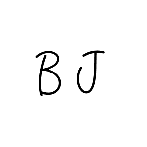 Create a beautiful signature design for name B J. With this signature (Angelique-Rose-font-FFP) fonts, you can make a handwritten signature for free. B J signature style 5 images and pictures png