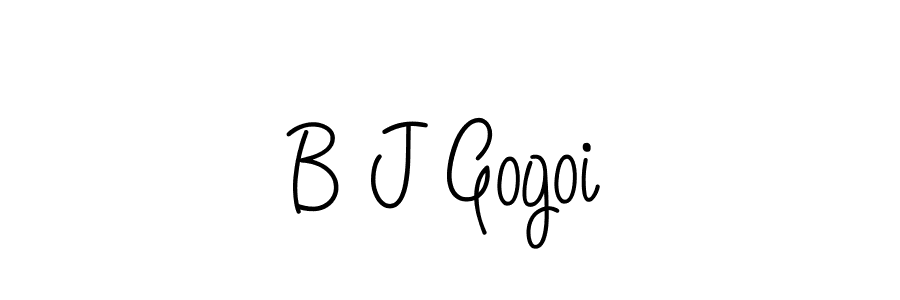 How to make B J Gogoi signature? Angelique-Rose-font-FFP is a professional autograph style. Create handwritten signature for B J Gogoi name. B J Gogoi signature style 5 images and pictures png