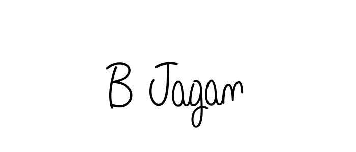 Use a signature maker to create a handwritten signature online. With this signature software, you can design (Angelique-Rose-font-FFP) your own signature for name B Jagan. B Jagan signature style 5 images and pictures png