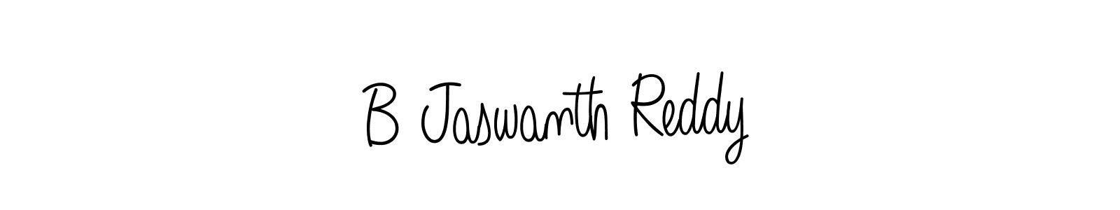 Use a signature maker to create a handwritten signature online. With this signature software, you can design (Angelique-Rose-font-FFP) your own signature for name B Jaswanth Reddy. B Jaswanth Reddy signature style 5 images and pictures png