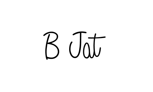 Use a signature maker to create a handwritten signature online. With this signature software, you can design (Angelique-Rose-font-FFP) your own signature for name B Jat. B Jat signature style 5 images and pictures png