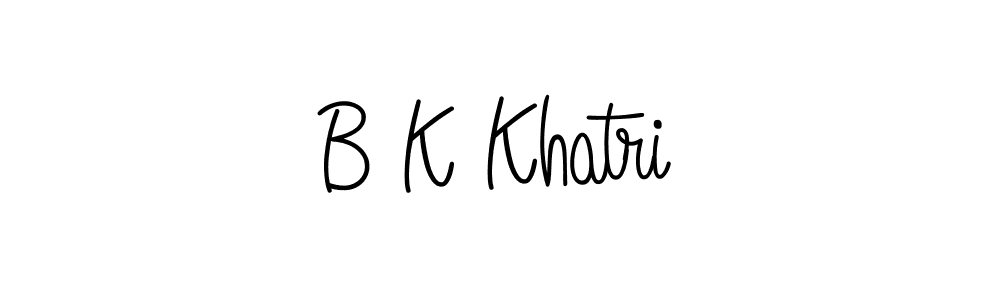 Also we have B K Khatri name is the best signature style. Create professional handwritten signature collection using Angelique-Rose-font-FFP autograph style. B K Khatri signature style 5 images and pictures png