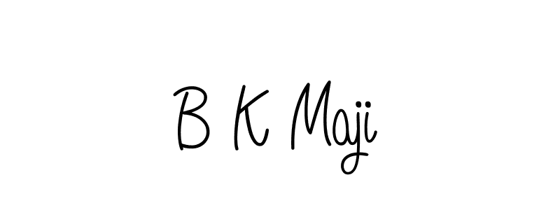 How to Draw B K Maji signature style? Angelique-Rose-font-FFP is a latest design signature styles for name B K Maji. B K Maji signature style 5 images and pictures png