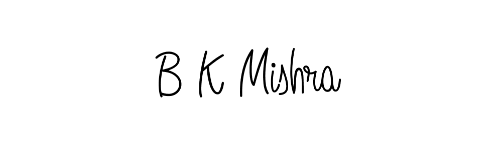 B K Mishra stylish signature style. Best Handwritten Sign (Angelique-Rose-font-FFP) for my name. Handwritten Signature Collection Ideas for my name B K Mishra. B K Mishra signature style 5 images and pictures png