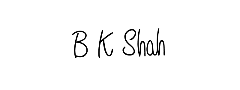 Also we have B K Shah name is the best signature style. Create professional handwritten signature collection using Angelique-Rose-font-FFP autograph style. B K Shah signature style 5 images and pictures png