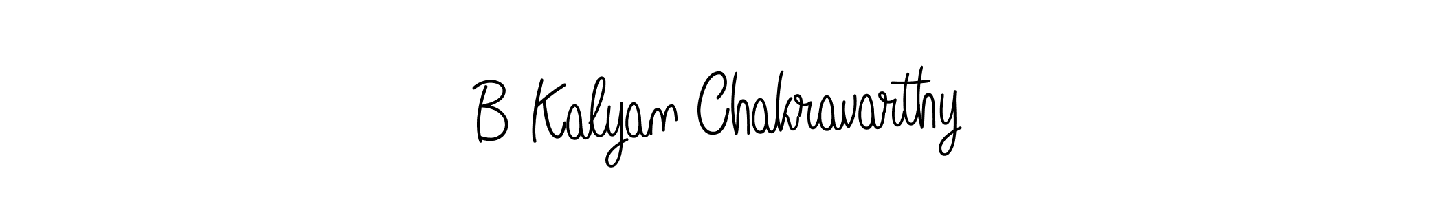 You should practise on your own different ways (Angelique-Rose-font-FFP) to write your name (B Kalyan Chakravarthy) in signature. don't let someone else do it for you. B Kalyan Chakravarthy signature style 5 images and pictures png