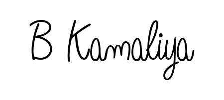 A dynamic signature style for B Kamaliya using Angelique-Rose-font-FFP script. Designed to look authentic, handwritten, and professional. B Kamaliya signature style 5 images and pictures png