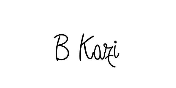 Also You can easily find your signature by using the search form. We will create B Kazi name handwritten signature images for you free of cost using Angelique-Rose-font-FFP sign style. B Kazi signature style 5 images and pictures png