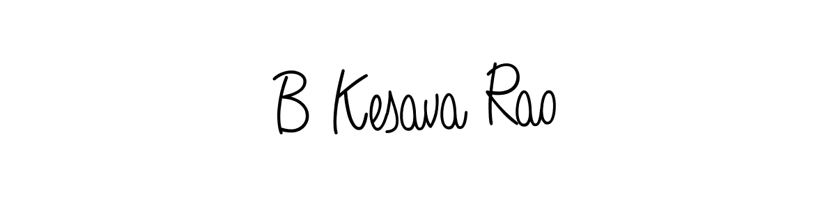 You should practise on your own different ways (Angelique-Rose-font-FFP) to write your name (B Kesava Rao) in signature. don't let someone else do it for you. B Kesava Rao signature style 5 images and pictures png