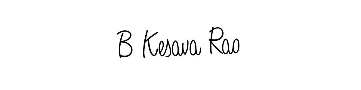 You should practise on your own different ways (Angelique-Rose-font-FFP) to write your name (B Kesava Rao) in signature. don't let someone else do it for you. B Kesava Rao signature style 5 images and pictures png