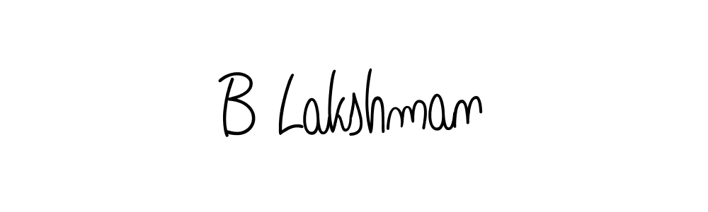 How to Draw B Lakshman signature style? Angelique-Rose-font-FFP is a latest design signature styles for name B Lakshman. B Lakshman signature style 5 images and pictures png