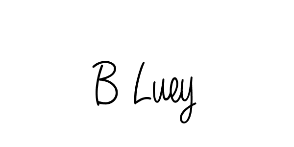 How to make B Luey signature? Angelique-Rose-font-FFP is a professional autograph style. Create handwritten signature for B Luey name. B Luey signature style 5 images and pictures png