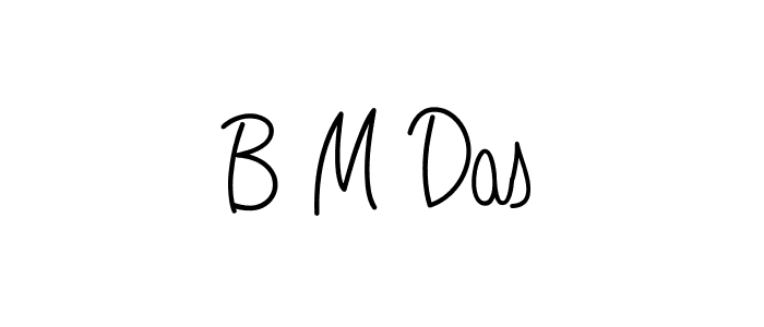 How to make B M Das name signature. Use Angelique-Rose-font-FFP style for creating short signs online. This is the latest handwritten sign. B M Das signature style 5 images and pictures png