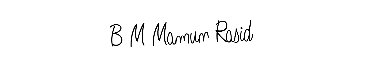 How to Draw B M Mamun Rasid signature style? Angelique-Rose-font-FFP is a latest design signature styles for name B M Mamun Rasid. B M Mamun Rasid signature style 5 images and pictures png