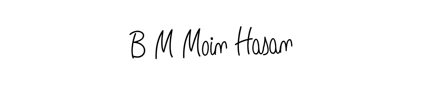 How to make B M Moin Hasan signature? Angelique-Rose-font-FFP is a professional autograph style. Create handwritten signature for B M Moin Hasan name. B M Moin Hasan signature style 5 images and pictures png