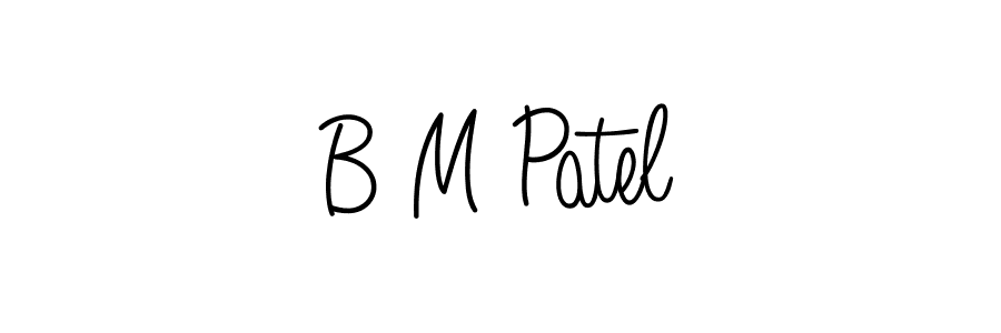 Angelique-Rose-font-FFP is a professional signature style that is perfect for those who want to add a touch of class to their signature. It is also a great choice for those who want to make their signature more unique. Get B M Patel name to fancy signature for free. B M Patel signature style 5 images and pictures png