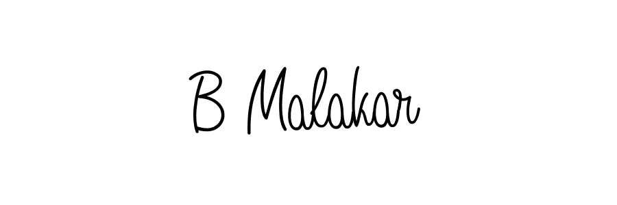 How to make B Malakar signature? Angelique-Rose-font-FFP is a professional autograph style. Create handwritten signature for B Malakar name. B Malakar signature style 5 images and pictures png