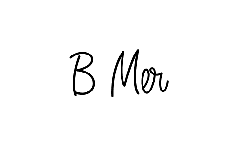 Also we have B Mer name is the best signature style. Create professional handwritten signature collection using Angelique-Rose-font-FFP autograph style. B Mer signature style 5 images and pictures png