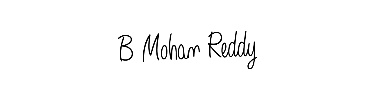 Make a beautiful signature design for name B Mohan Reddy. Use this online signature maker to create a handwritten signature for free. B Mohan Reddy signature style 5 images and pictures png