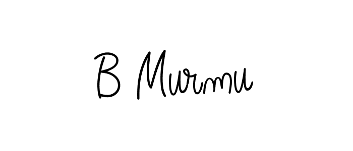 How to Draw B Murmu signature style? Angelique-Rose-font-FFP is a latest design signature styles for name B Murmu. B Murmu signature style 5 images and pictures png