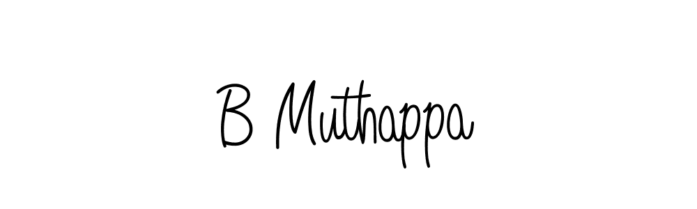 Make a beautiful signature design for name B Muthappa. Use this online signature maker to create a handwritten signature for free. B Muthappa signature style 5 images and pictures png