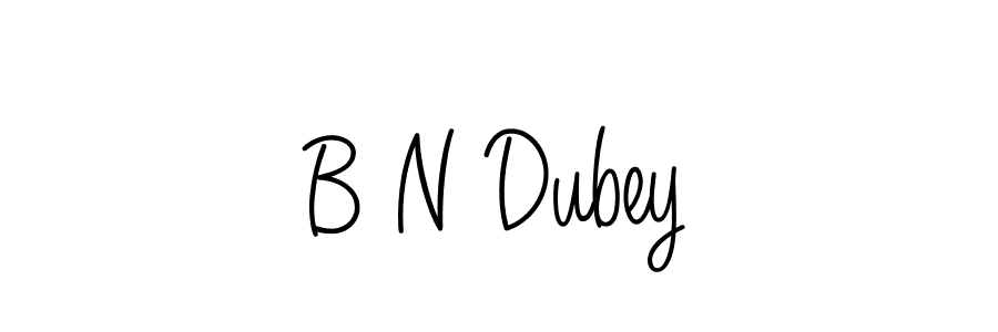 Use a signature maker to create a handwritten signature online. With this signature software, you can design (Angelique-Rose-font-FFP) your own signature for name B N Dubey. B N Dubey signature style 5 images and pictures png