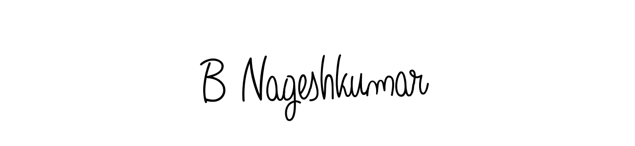 Angelique-Rose-font-FFP is a professional signature style that is perfect for those who want to add a touch of class to their signature. It is also a great choice for those who want to make their signature more unique. Get B Nageshkumar name to fancy signature for free. B Nageshkumar signature style 5 images and pictures png