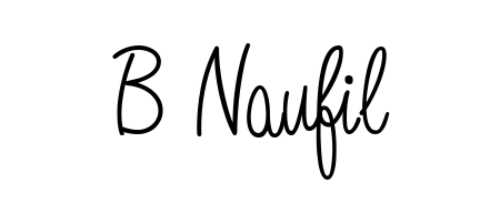 Discover the perfect balance of readability and style for B Naufil with Angelique-Rose-font-FFP font. Create your dream signature today. B Naufil signature style 5 images and pictures png