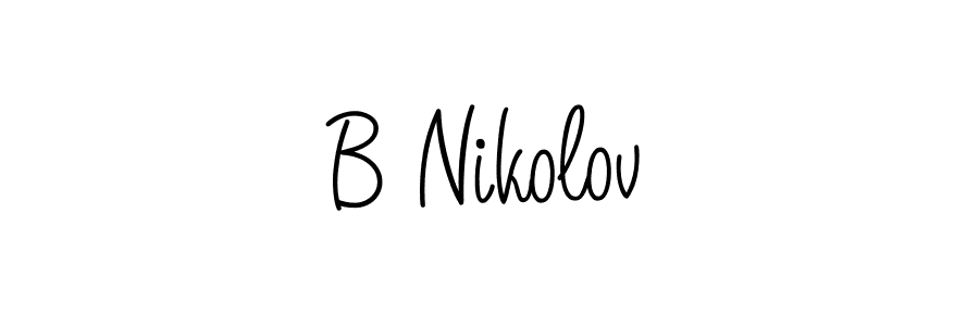 Best and Professional Signature Style for B Nikolov. Angelique-Rose-font-FFP Best Signature Style Collection. B Nikolov signature style 5 images and pictures png