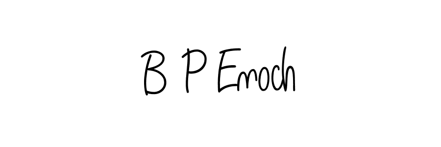 Use a signature maker to create a handwritten signature online. With this signature software, you can design (Angelique-Rose-font-FFP) your own signature for name B P Enoch. B P Enoch signature style 5 images and pictures png