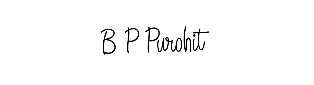 Create a beautiful signature design for name B P Purohit. With this signature (Angelique-Rose-font-FFP) fonts, you can make a handwritten signature for free. B P Purohit signature style 5 images and pictures png