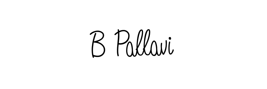 Also we have B Pallavi name is the best signature style. Create professional handwritten signature collection using Angelique-Rose-font-FFP autograph style. B Pallavi signature style 5 images and pictures png