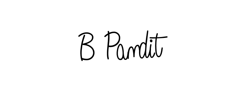 Design your own signature with our free online signature maker. With this signature software, you can create a handwritten (Angelique-Rose-font-FFP) signature for name B Pandit. B Pandit signature style 5 images and pictures png