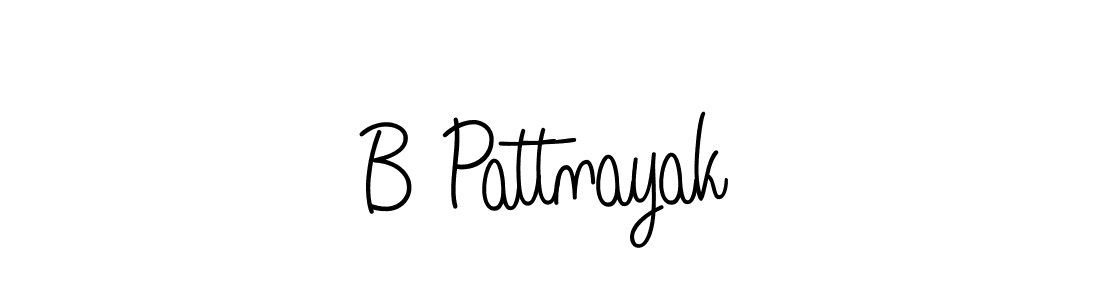 The best way (Angelique-Rose-font-FFP) to make a short signature is to pick only two or three words in your name. The name B Pattnayak include a total of six letters. For converting this name. B Pattnayak signature style 5 images and pictures png