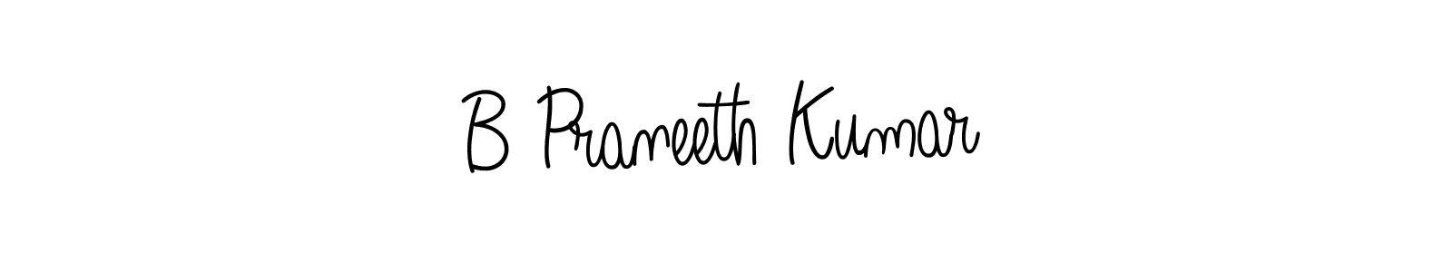 Also we have B Praneeth Kumar name is the best signature style. Create professional handwritten signature collection using Angelique-Rose-font-FFP autograph style. B Praneeth Kumar signature style 5 images and pictures png